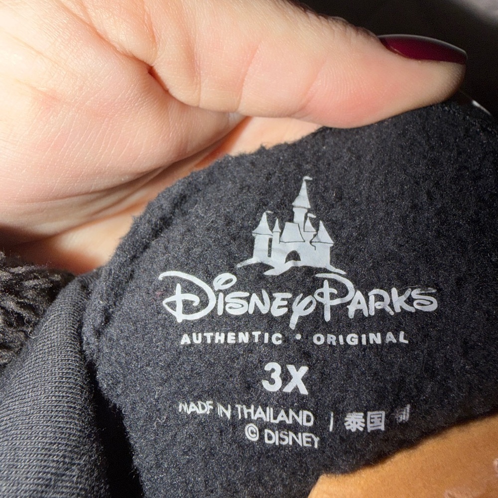 WDW Disney World 2018 Full Zip Black Hoodie Unisex Size 3XL Walt Disney Parks - Picture 3 of 4